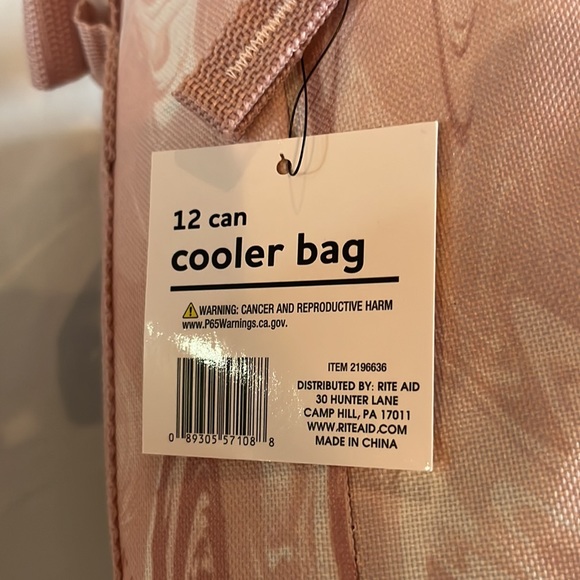 Fridge Pak 12 can cooler bag, pink/white swirl, NWT - Picture 2 of 5